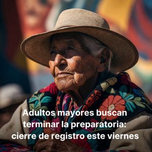 Adultos mayores buscan terminar la preparatoria: cierre de registro este viernes