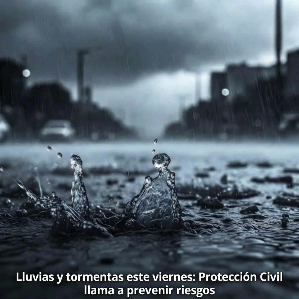 Lluvias y tormentas este viernes: Protección Civil llama a prevenir riesgos