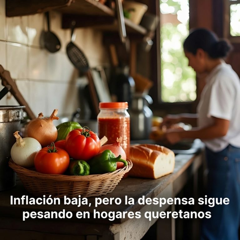 Inflación baja, pero la despensa sigue pesando en hogares queretanos